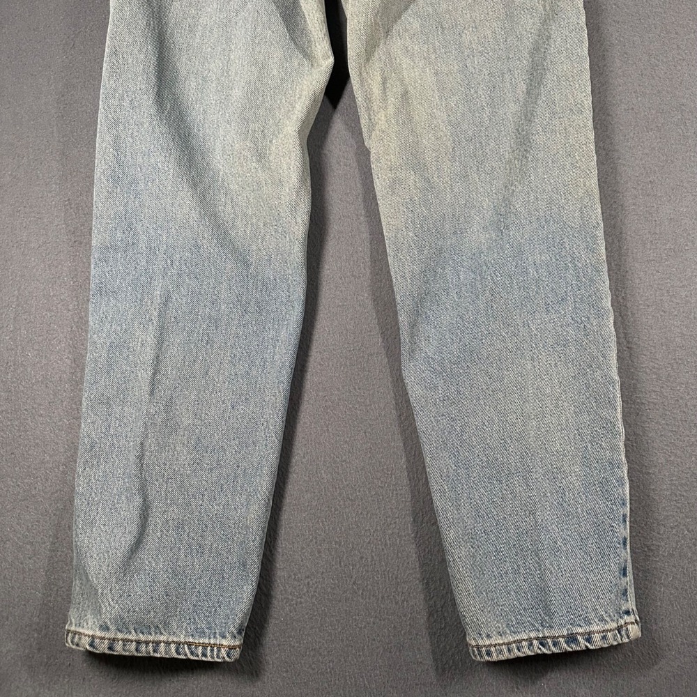 Vtg 90s Levis Jeans Womens 11 Jr Relaxed Fit Tapered Leg Light Wash Stained USA - Picture 13 of 14